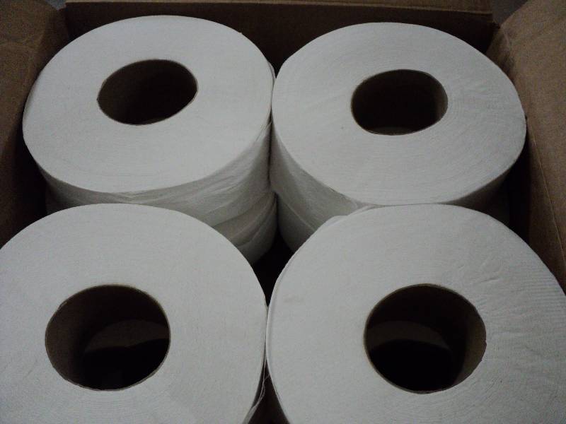 12 rolls of 2 ply 9in toilet paper,...