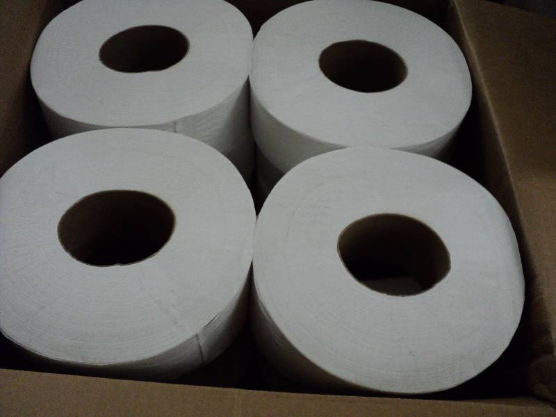 12 rolls of 2 ply 9in toilet paper,...