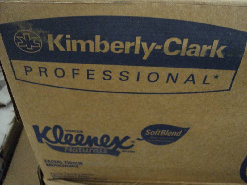 48 boxes of kimberly clark kleenex...