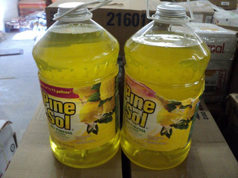 2 pine sol, each makes 72 gallons...
