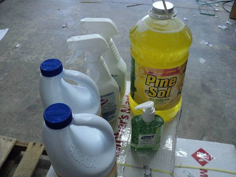 cleaning products...