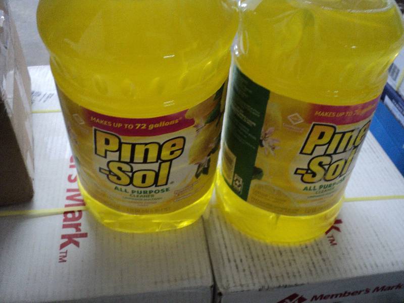 2 bottles of pine sol, each makes 7...