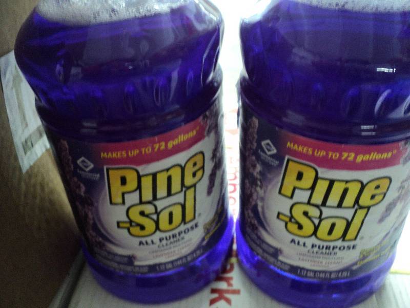 2 bottles of pine sol, each makes 7...