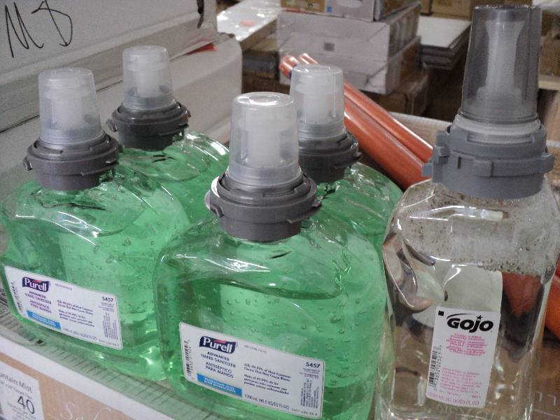 Purcell, 4 bottles of hand sanitize...
