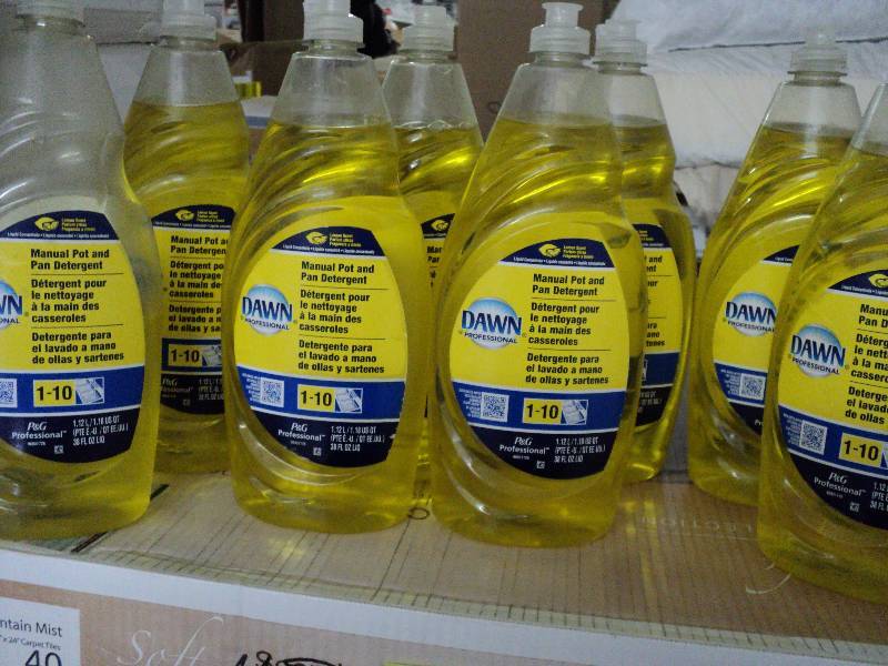 7 12 bottles of dawn detergent, 38...