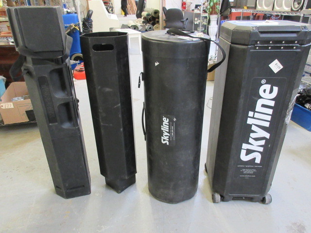 TRADE SHOW CASES WITH SOME SUPPLIES
