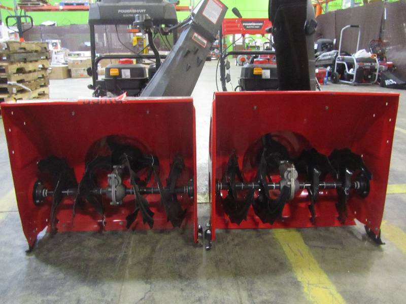 lot 3 image: PowerSmart 24 in. Two-Stage Electric Start Briggs Stratton Gas Snow Blower  (x2)