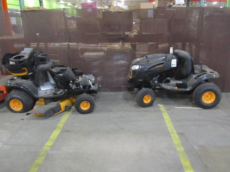 lot 17 image: Poulan PRO 42 in. 19 HP Briggs & Stratton Automatic Gas Front-Engine Riding Mower(x2)