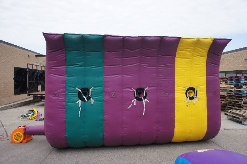 Three lane bungee run 35 x 15 x 10. 18oz pvc great for church events and ages 8