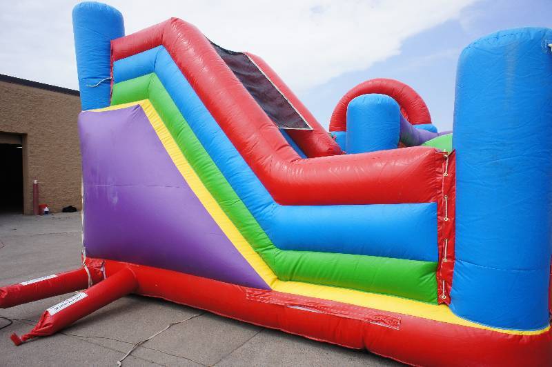 6 in 1 slide combo 20 x 16 x 14 18oz pvc having 6 activities in 1 unit is a great thing to have at your party. Best for ages 3