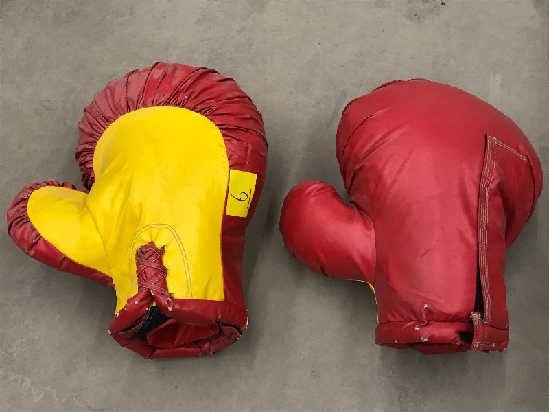 Pair Of Blue Over-Sized Boxing Glov...