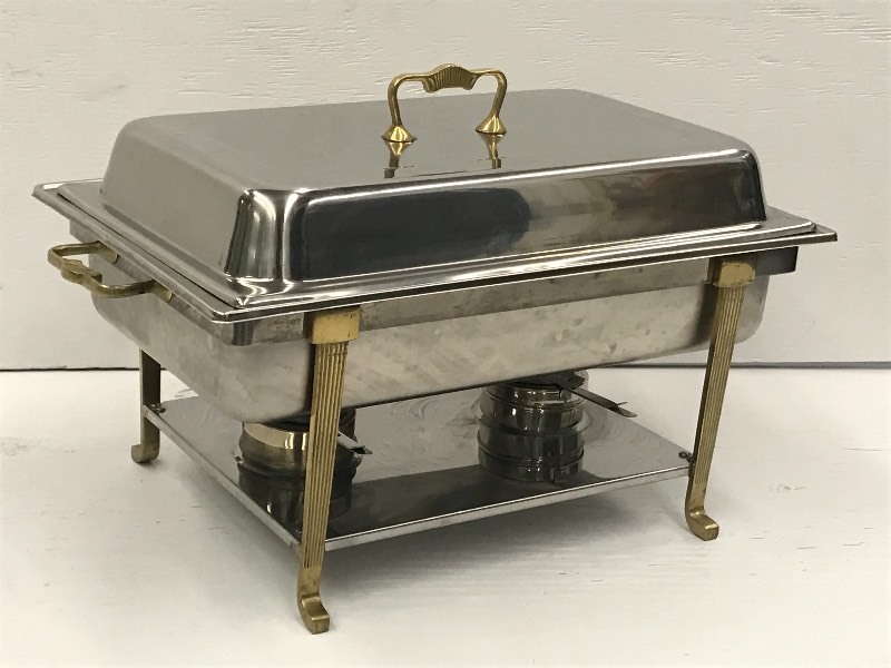 (1) 8-Quart Silver & Gold Commercia...