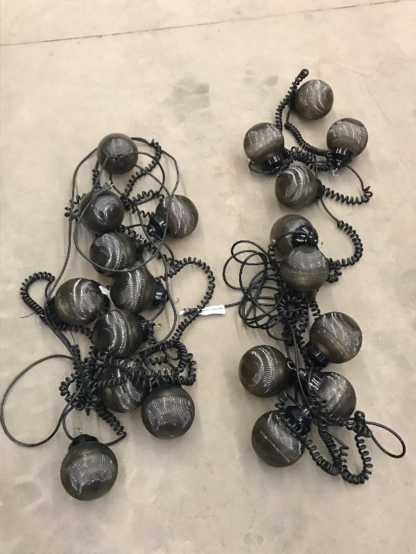 (2) Lengths Of Black Party Light St...