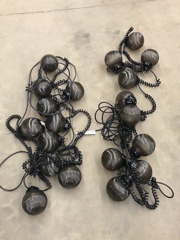 (2) Lengths Of Black Party Light St...