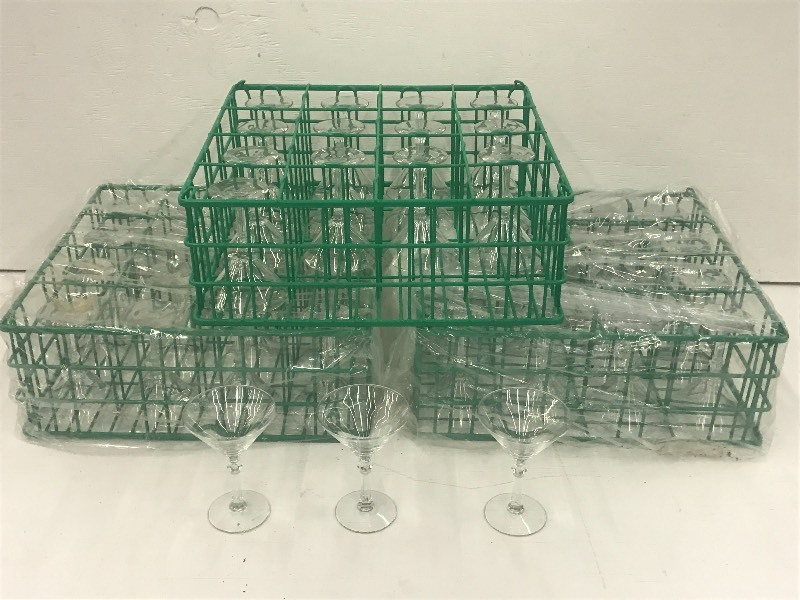 (3) Crates Of 6oz Martini Glasses--...