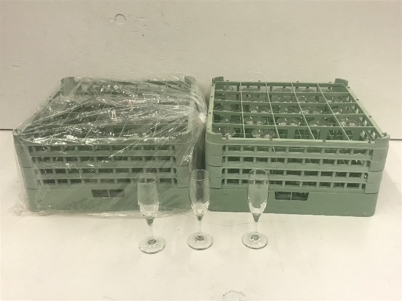 (2) Crates Of 6oz Flute Champagne G...