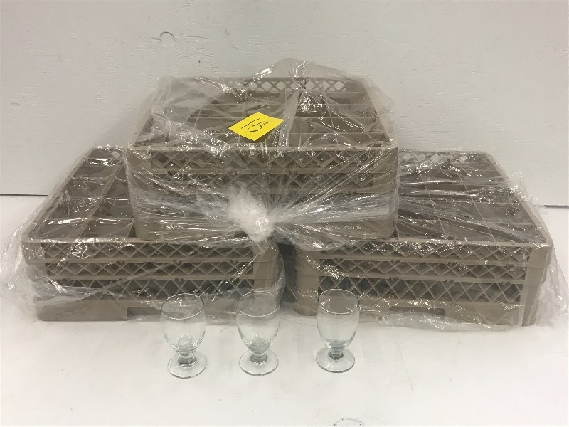 (3) Crates Of 10.5oz Water Glasses-...