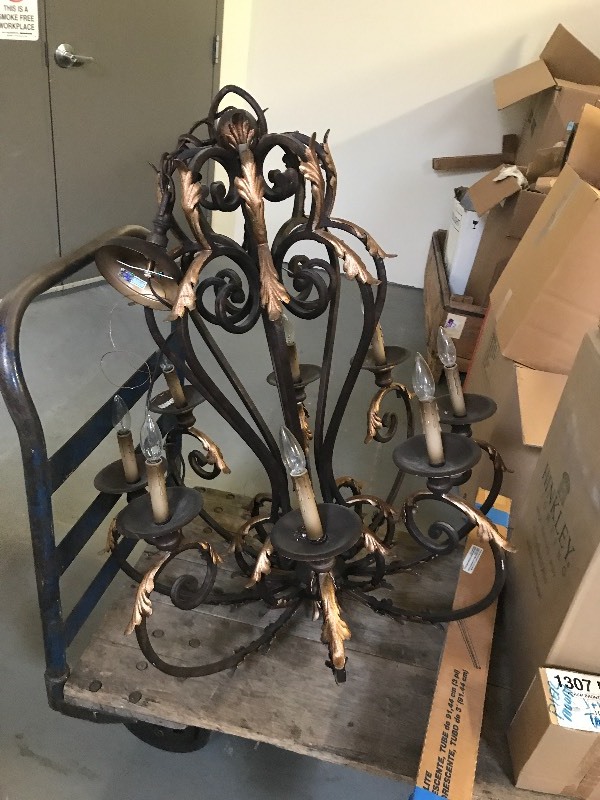 lot 103 image: ORNATE CHANDELIER