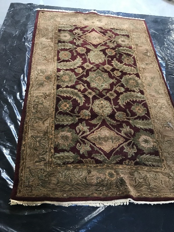 lot 110 image: THICK ORIENTAL STYLE AREA RUG