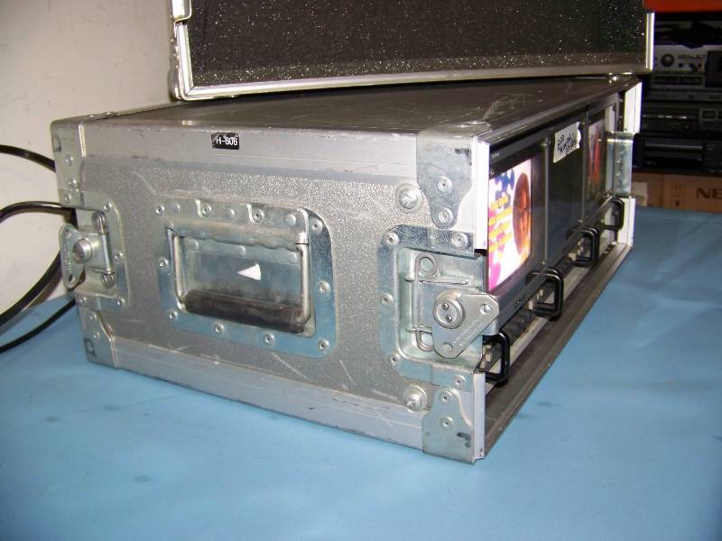 lot 45 image: (3) Sony, 5, Trinitron Color Video Monitors in Hard-Sided Case