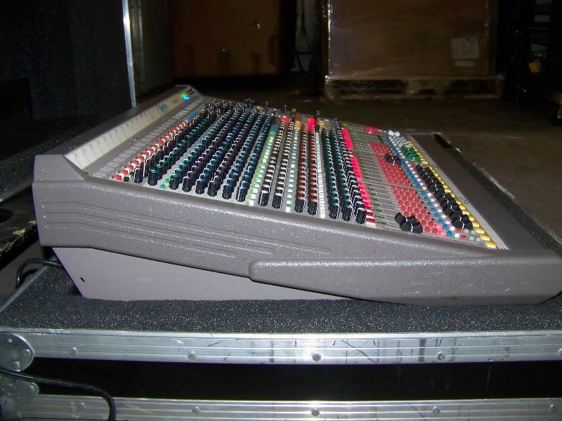 lot 52 image: APB DynaSonics, 16-Input, ProDesk-4, Mixing Board  Console in Hard-Sided Travel Case with Wheels