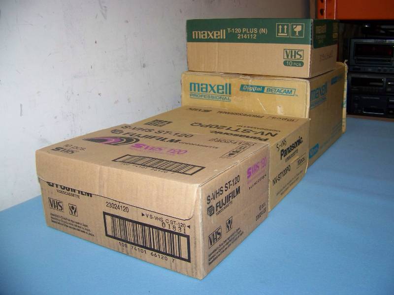 lot 67 image: Various VHS, S VHS and BetaCam Tapes - NEW in Original Boxes