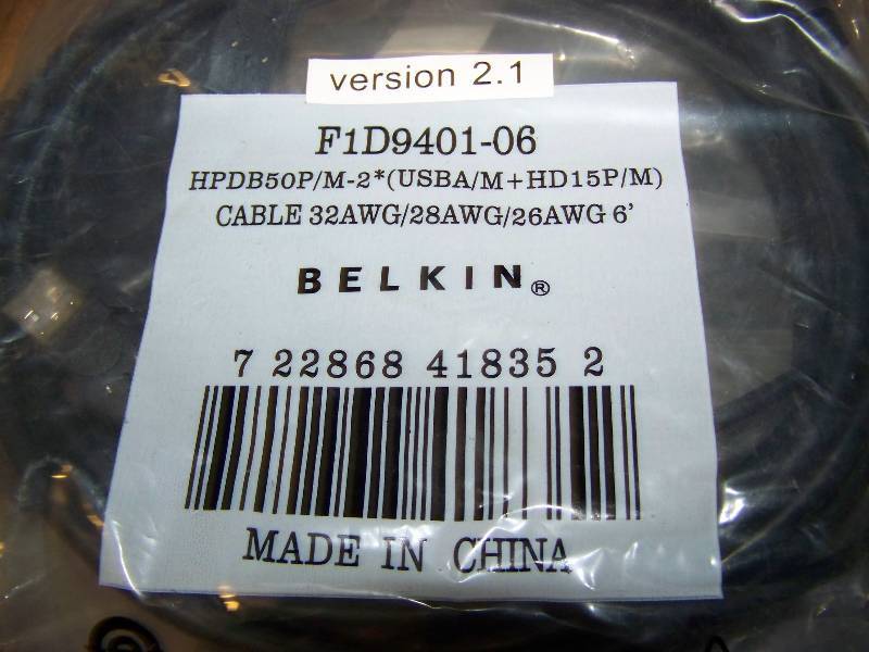 lot 78 image: Various Cables - NEW in Original Packaging