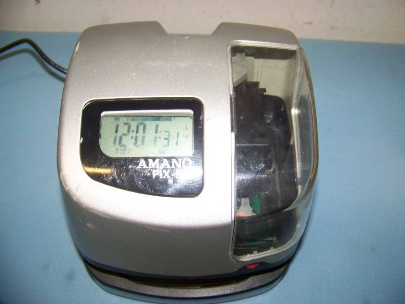 lot 79 image: Amano, Digital Time Punch Clock with Time Cards