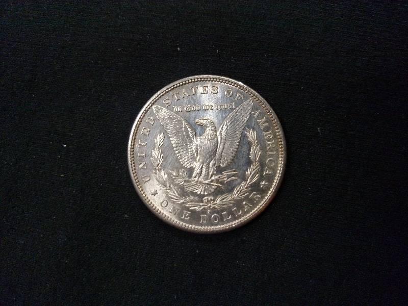 lot 9 image: 1881 S Morgan Silver Dollar...