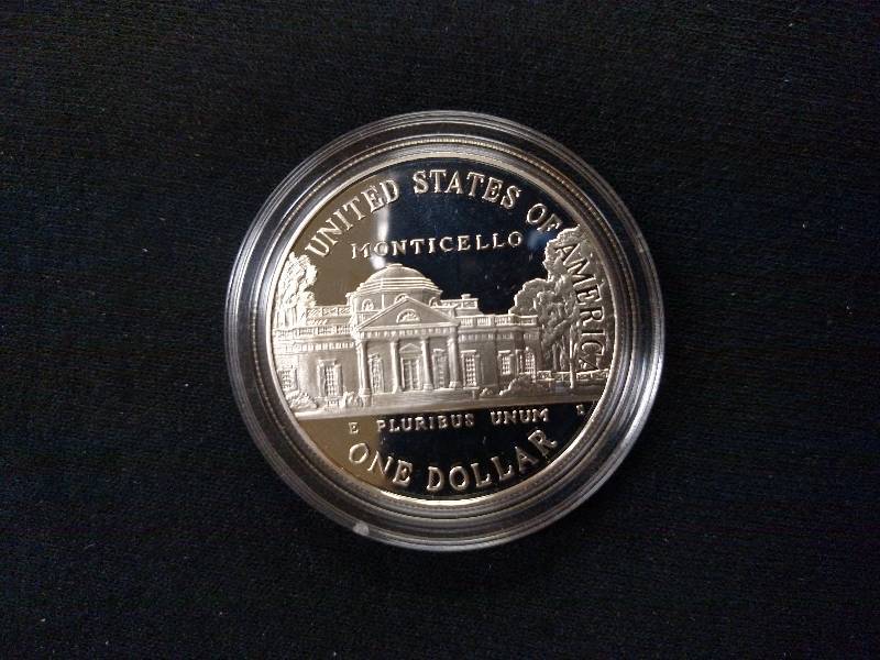 lot 107 image: Thomas Jefferson Commemorative Silv...