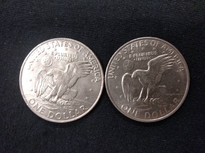 lot 112 image: 1971 & 1971 D Eisenhower Dollars...