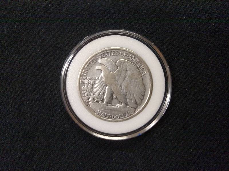 lot 129 image: 1941 S Walking Liberty Silver Half ...