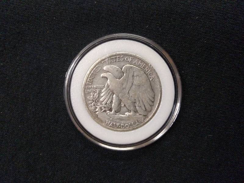 lot 133 image: 1945 S Walking Liberty Silver Half ...