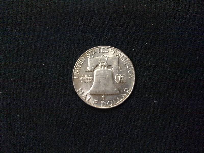 lot 136 image: 1952 D Franklin Silver Half Dollar...