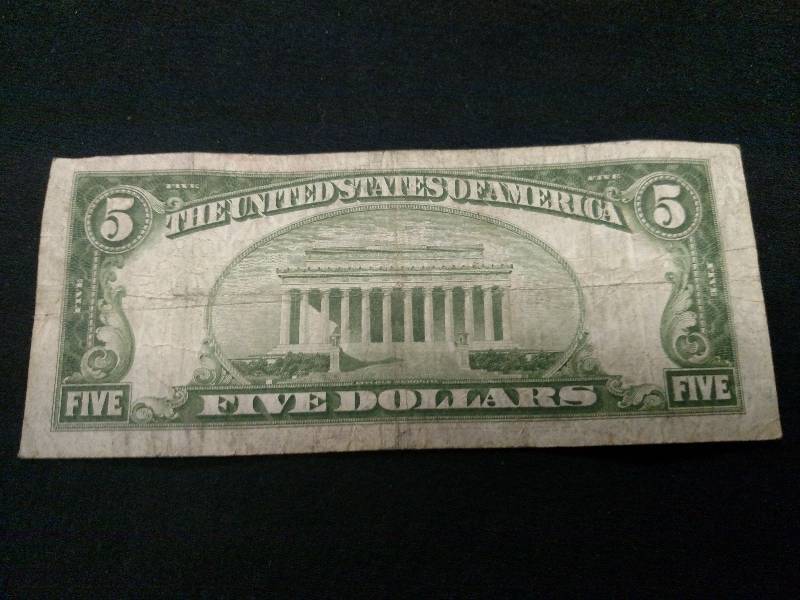 lot 157 image: 1934 A Five Dollar Silver Certifica...