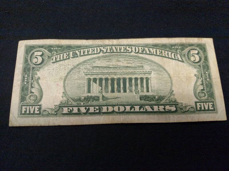 lot 158 image: 1934 A Five Dollar Silver Certifica...