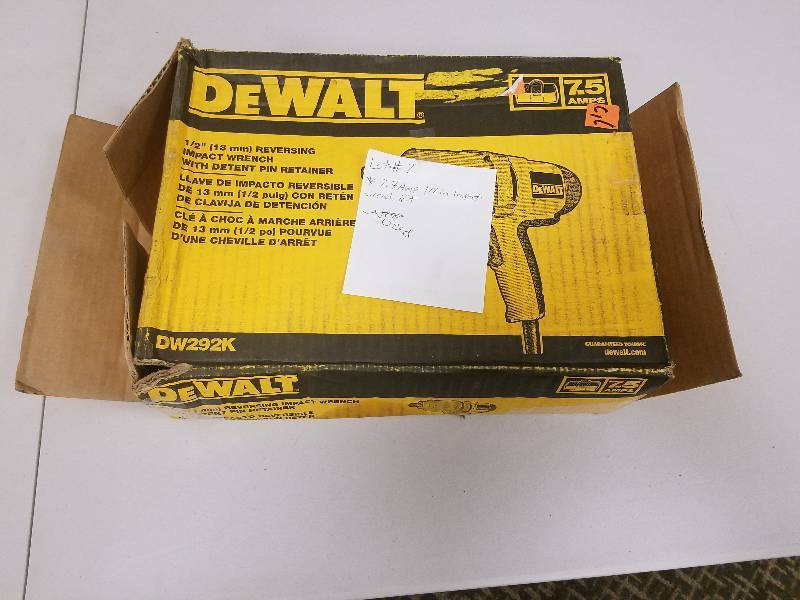 lot 2 image: Dewalt 7.5 Amp 12 in. Impact Wrench Kit