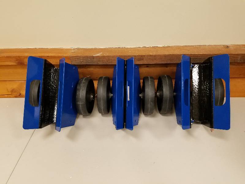 lot 48 image: Vestil 1,500 lb. Adjustable Plate and Slab Dolly with Glass Filled Wheels