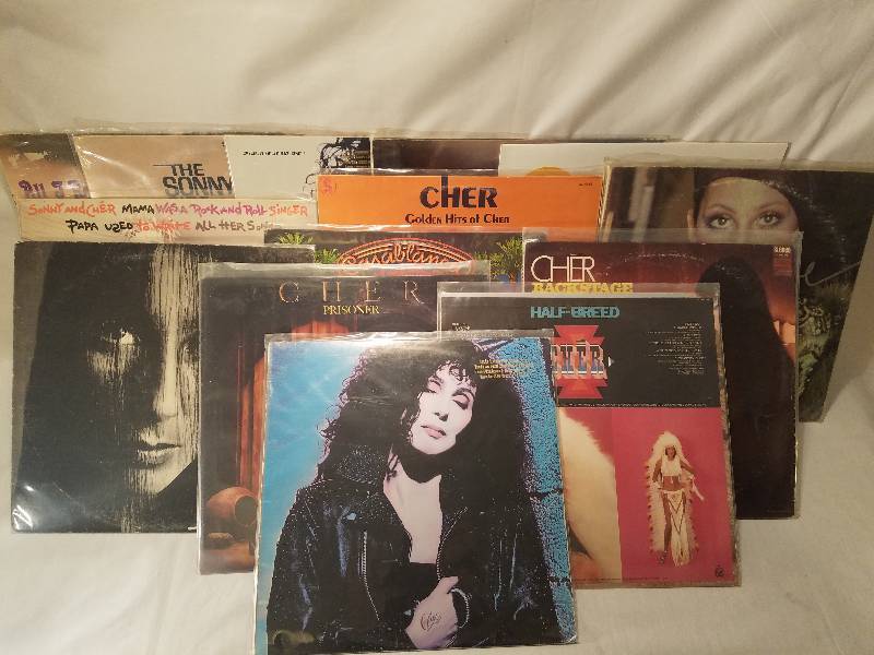 lot 121 image: CHER VINYL RECORDS