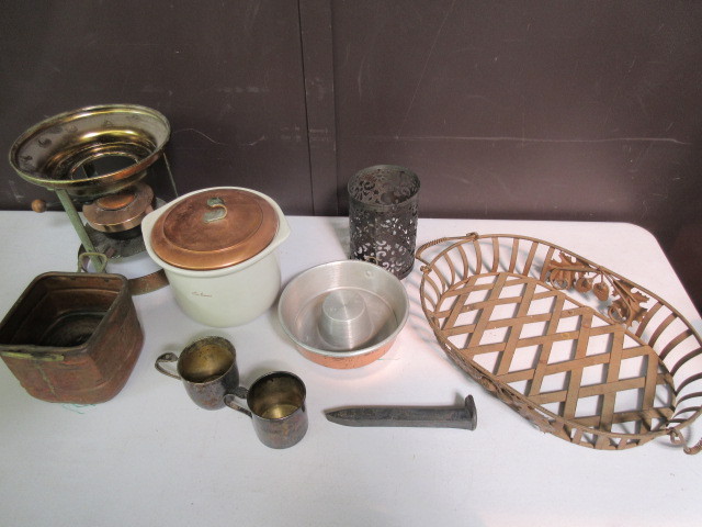 HALL POTTERY AND METAL KITCHEN ACCESSORIES