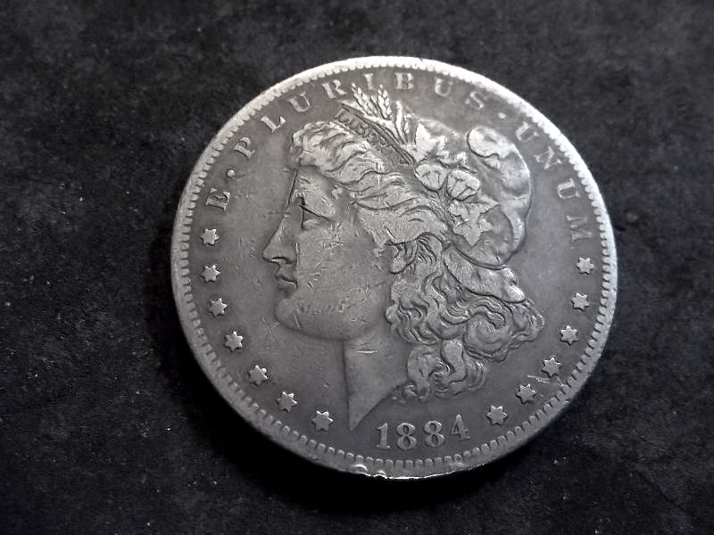 1884 S Morgan Silver Dollar