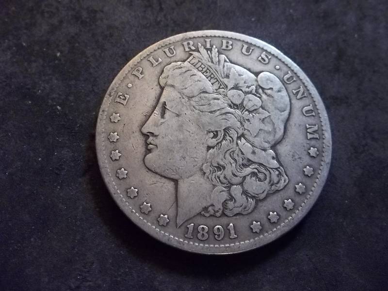 1891 CC Morgan Silver Dollar
