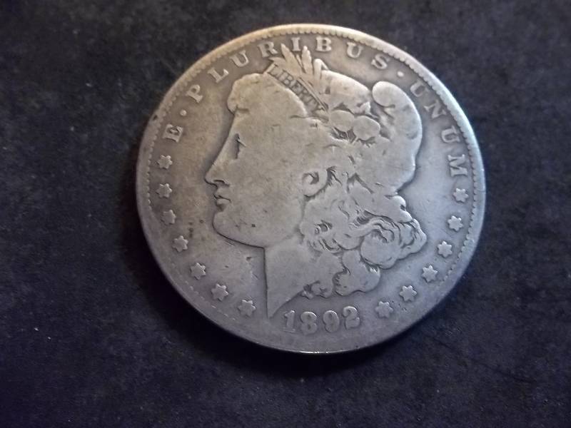 1892 O Morgan Silver Dollar