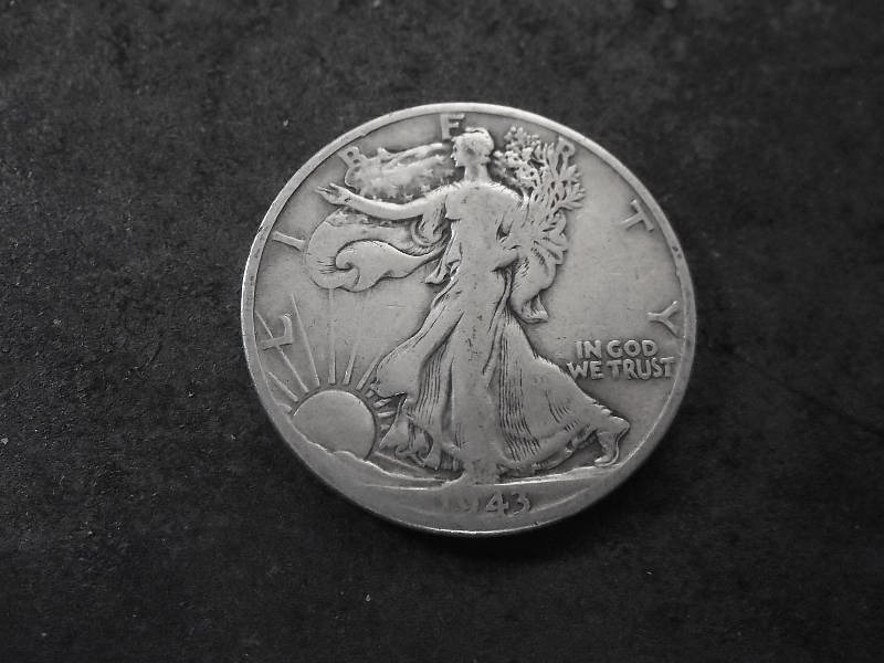 1943 D  Walker Half Dollar