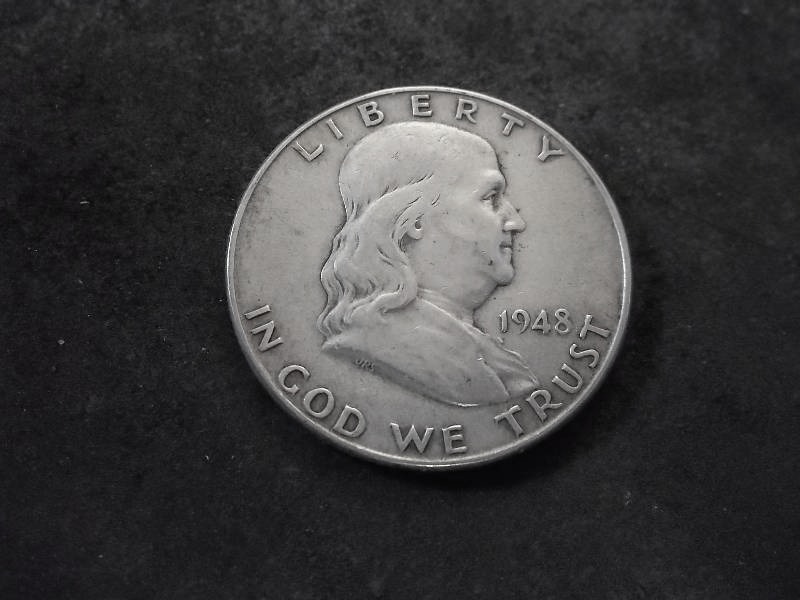 1948 D Franklin Half Dollar
