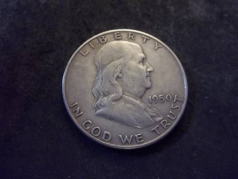 1950 D Franklin Half Dollar