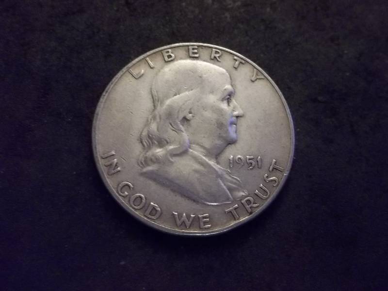 1951 D Franklin Half Dollar