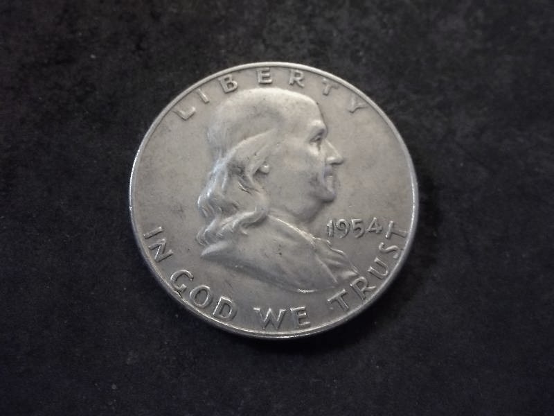 1954 D  Franklin Half Dollar
