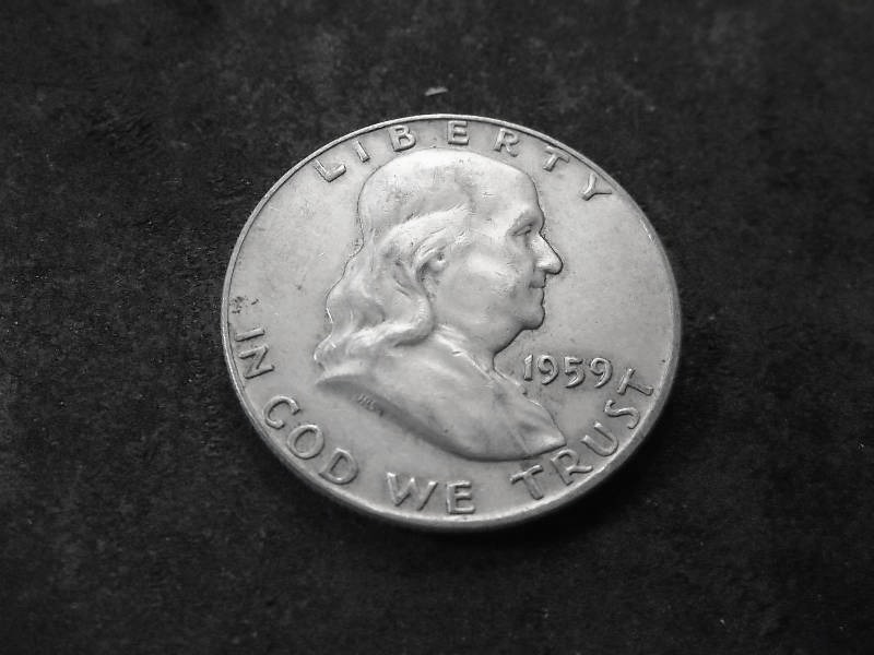 1959 D Franklin Half Dollar