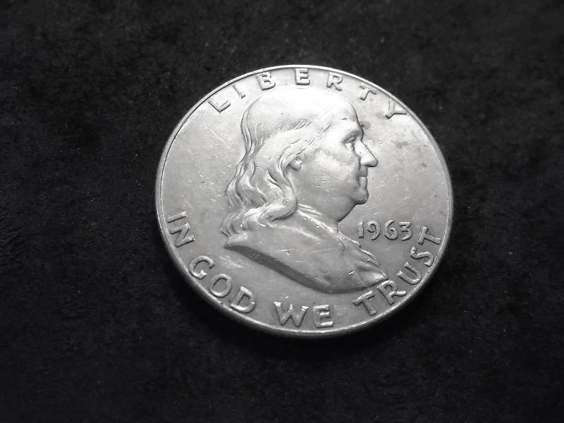 1963 D  Franklin Half Dollar
